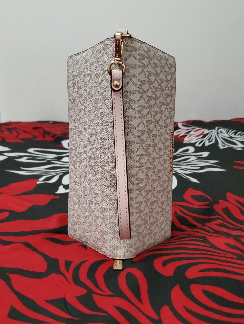 Michael Kors Jet Set Continental Powder Blush Pink Multi Wallet Wristlet - Picture 3 of 6